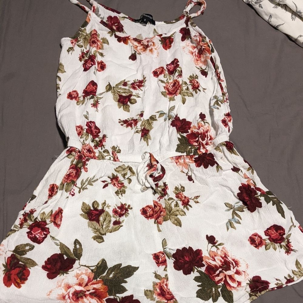 Floral Print Romper